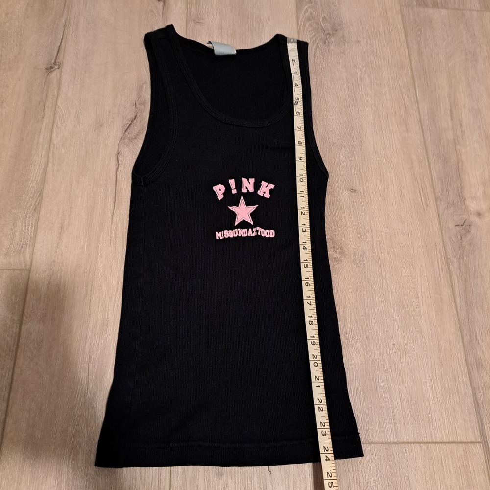 Vintage P!nk Missundaztood Album Studio Black Tank Top Pink OSFA Y2K Giant